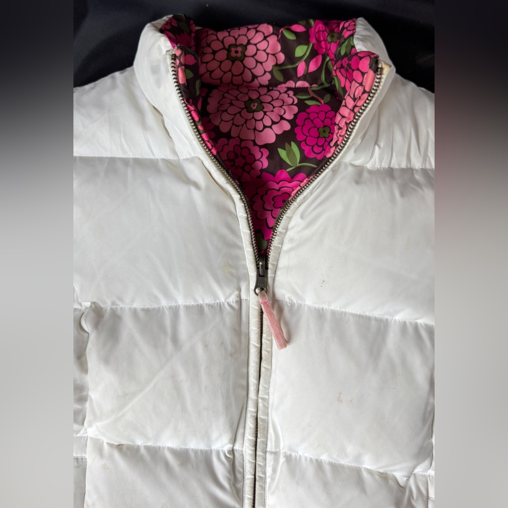 Lilly Pulitzer White Jacket with Pink Floral Lining